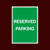 Reserved Parking Plastic Sign with 4 Pre-Drilled Holes (P17) -