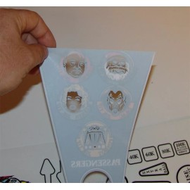 TAXI Pinball Machine Insert Decal Set Marylin Playfield Set