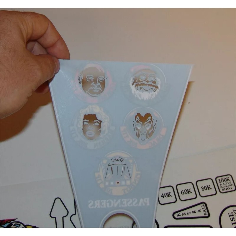 TAXI Pinball Machine Insert Decal Set Marylin Playfield Set