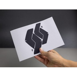 Car Emblem Vinyl Wrap Kit Front & Rear Badge Sticker Set Matt (Black) MK3 2009-2016