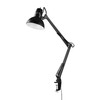 GLOBE Electric 12641 Architect 32" Swing-Arm Clamp-On Lamp, Black Architect,