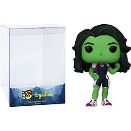 She-H u l k : P o p ! Vinyl Figurine Bundle with 1 Compatible 'ToysDiva' Graphic Protector (1126-64196 - B)
