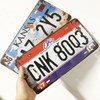 Panguru 2 Pieces Prop License Plates from Supernatural, Metal Stamped