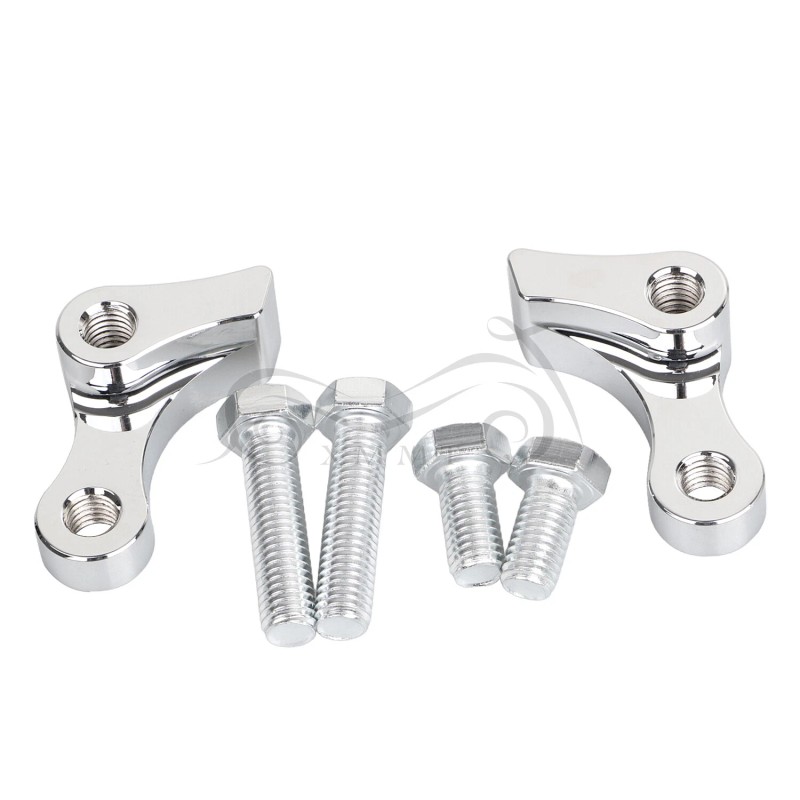 Unbranded Chrome 1" Adjustable Lowering Kit For Harley Dyna Wide