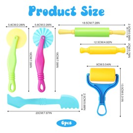 Play Doh Ab Children's Play Doh Accessories, Set of 6, for Play Doh Accessories Years, Kneading Tool Set, Toy Sand Toy, Kneading Accessories, Game Fishing Game, Dough Clay Children's Clay Indian Toy