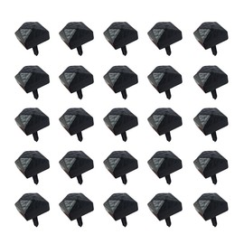 Adonai Hardware Hallelujah Antique Cast Iron Square Door Studs Nails Clavos (16mm x 25 Pack, Matte Black) for Entry House, Vintage Barn Doors, Gates, Wooden Box, Furniture, Chest and Trunks
