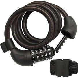 Bike Lock, 4 Feet Bike Locks Heavy Duty Anti Theft, 5 Digit Combination Lock Bicycle Lock, Bike Cable Lock with Mounting Bracket, Bicycle Locks Cable Lock for Road Bike Mountain Bike Scooter - Style: Combination Lock