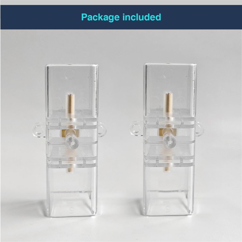 cezelux 2 Pack Hexagon Garage Light Connectors 180° I-Connector 2