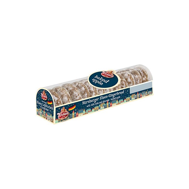 Wicklein Mini Elisen Lebkuchen Baked Apple - German Holiday Cookie,