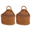 2 Pcs Hanging Wall Basket for Pantry Storage, Woven Wall