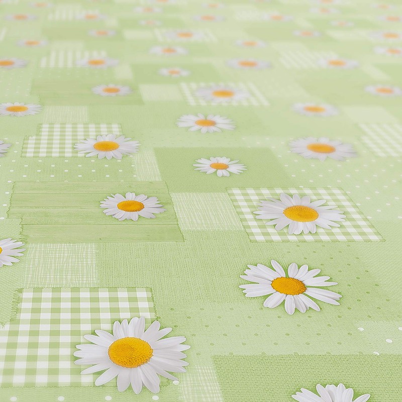 Anro Oilcloth, Tablecloth, Chamomile Patchwork