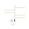 Electrically Heated Towel Rack, 5 Freely Adjustable 180° Rotating Racks