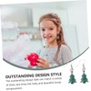 SHOWERORO 6pairs Christmas Earrings Random Styles Festive Ear Drops for