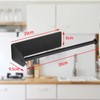 Wowfill Kitchen Paper Holder Magnet Stainless Steel Towel Bar Folding