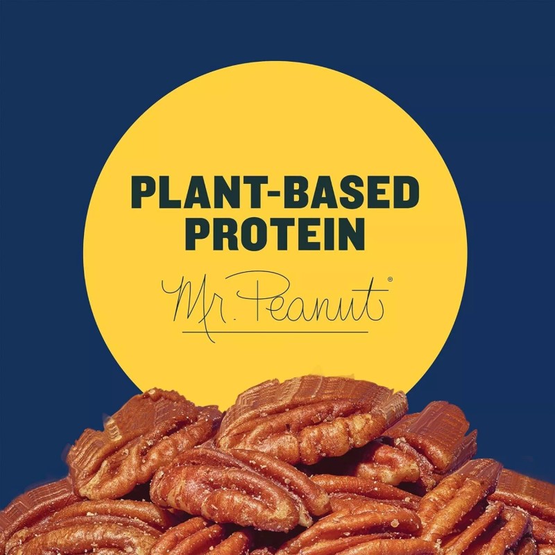 PLANTERS Roasted Pecans Salted Pecans Vegan Snacks, Kosher, Resealable -