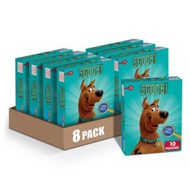 Scooby-Doo Fruit Flavored Snacks, Gluten Free, Kids Snacks, 10 Ct, 8 oz (Pack of 8)