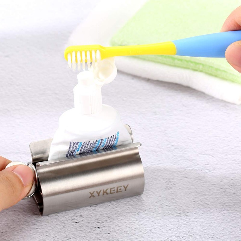 XYKEEY Set of 2 Toothpaste Squeezer Rollers, Metal Toothpaste Tube