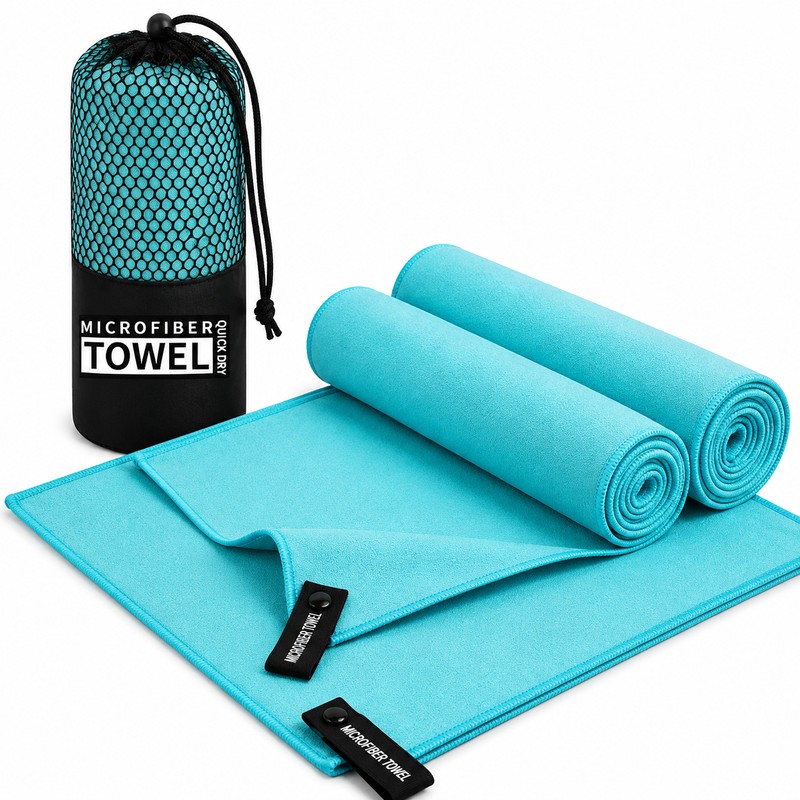 Quick-Dry Microfiber Sports Towel for Fitness – Lightweight Absorbent Towel