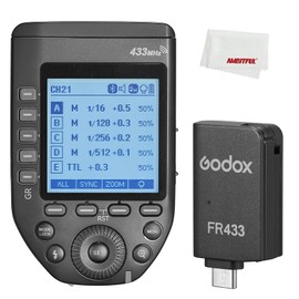 Godox FT433 N FT433-N TTL Wireless Flash Trigger for Nikon Cameras,Built-in Wireless 433MHz,1/8000s,0-100m,LCD Screen,32 Channel,1-99 ID,Front and Rear Curtain Sync
