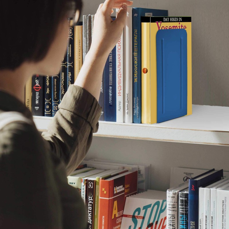 Acrimet Metal Bookends, Jumbo Size 9" H x 4" W