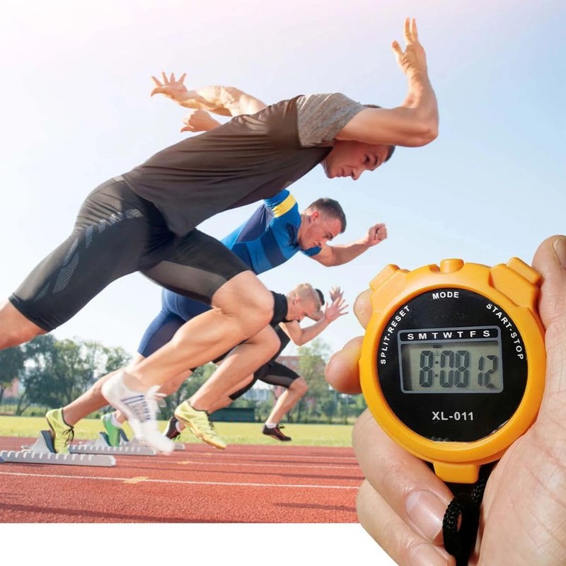 Digital Sports Stopwatch Timer, Multi-Function Large Display Stopwatch With Countdown