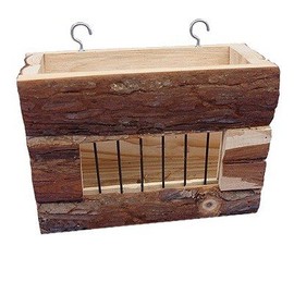 Happy Pet 100% Natural Rustic Hay Rack - Hamsters, Guinea Pigs, Rabbits