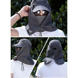 Schicksal.UV Protection Face Cover Cap Hat, Fishing Hat, 360° UV Protection, Fishing Hat, Mesh, Women's Visor, Outdoor Hat, Sun Protection, purple