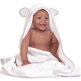 Ultra Soft Bamboo Hooded Baby Towel - Hooded Bath Towels with Ears for Babies, Toddlers - Large Baby Towel - Cute for Boys and Girls by San Francisco Baby