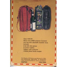 Picnic Time Opus Picnic Bag, Burgundy, Green