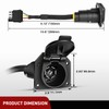 Nilight 4 Way Flat to 7 Way Round Blade Trailer