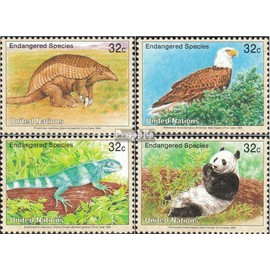 UN - NEW York 681-684 (complete.issue.) unmounted mint/never hinged ** MNH 1995 Affected Animals (Stamps for collectors) Amphibians/reptiles/dinosaurs