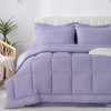 DOWNCOOL Queen Comforter Set, 7Pcs Bedding Sets Queen Purple, All