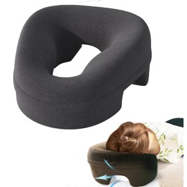 Face Down Pillows Massage After Surgery Post Eye Surgery, Pillow for Bed Headrest Prone Down Sleeping，Face Cradle，BBL Pillow Recovery & Removable Cover Grey
