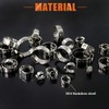 Rustark 120Pcs 6-23.5mm 304 Stainless Steel Single Ear Stepless Hose