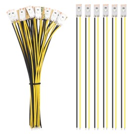 YIXISI Pack of 25 17 mm Pre-Wired LED Strips, 2835 SMD LED, 12-18 V LED Strips, Model Making LED Lighting, Yellow