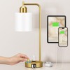Innqoo Gold Lamp for Bedroom - Industrial Bedside Table Lamp