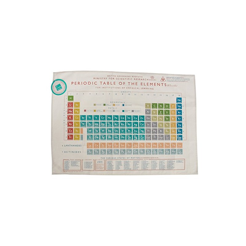 Periodic Table 100% Cotton Tea Towel