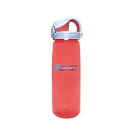 Nalgene Sustain Tritan BPA-Free On The Fly Water Bottle Made with Material Derived from 50% Plastic Waste, 24 OZ, Coral with Frost Coral