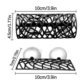 WantsGin 2-Pack Betta Fish Toys, Acrylic Tube Tunnel & Cave, Small Hole Hollow Design, Safer for Small Fish Shrimp Betta Guppies, Aquarium Decor Accessories