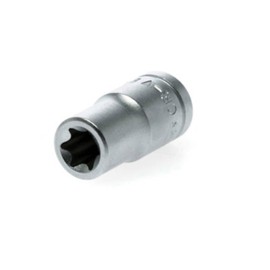 Teng Tools E8 1/4 Inch Drive Female E-Torx Star TX-E Chrome Vanadium Socket | Mechanic Tool | Hand Tool - M140708-C