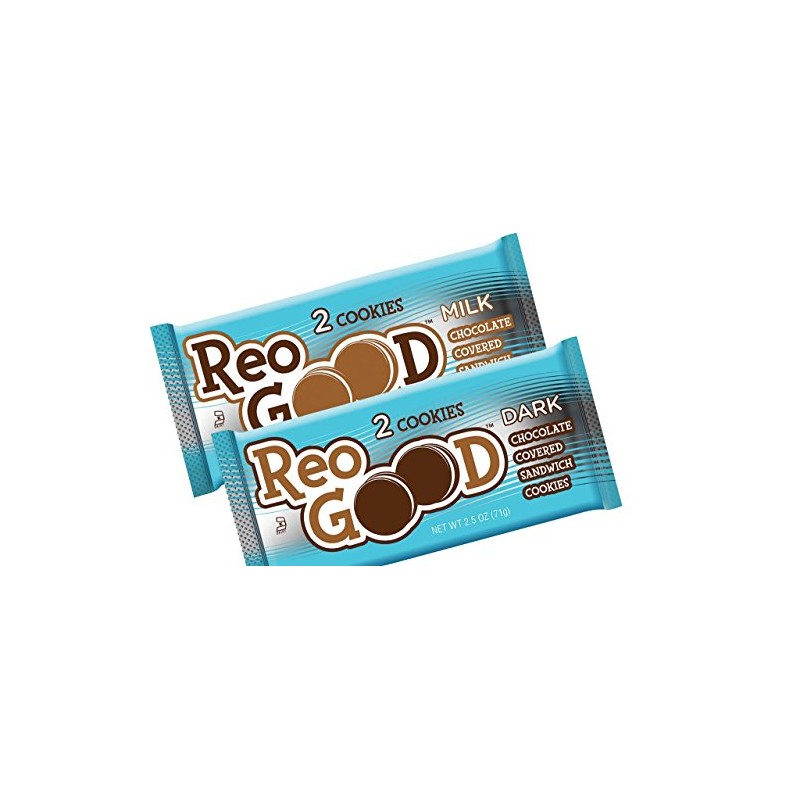 4 Pack Sampler of ReoGood Chocolate Covered Cookie in Dark