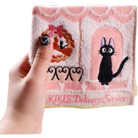 Maru Shin Ghibli Mini Hand Towel, Kiki's Delivery Service, 100% Cotton, Character Goods, Gift, Present, Birthday, Mother's Day, Street Corner, 1005054000