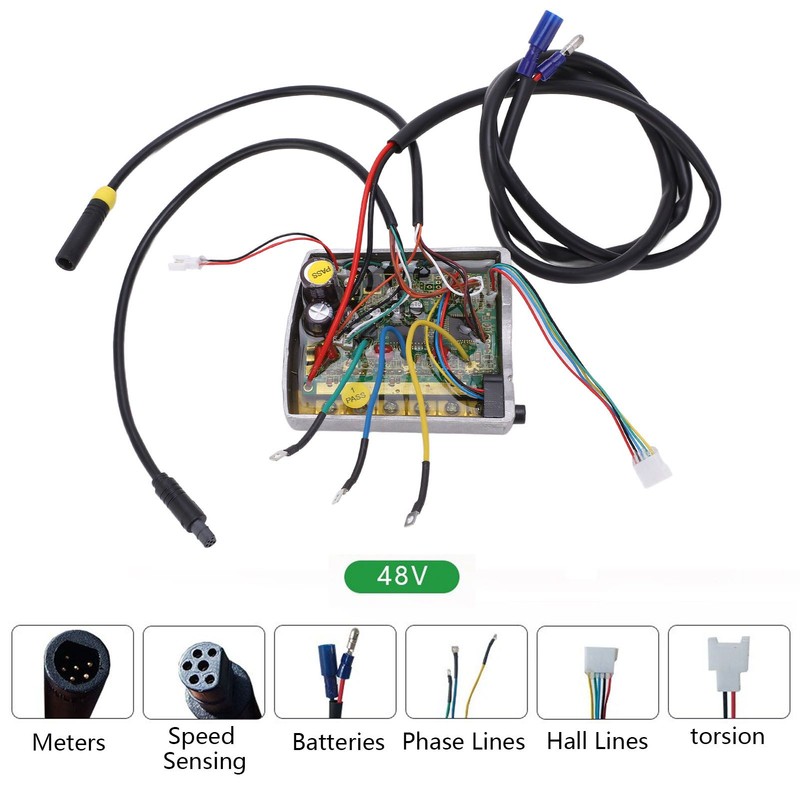 Electric Bicycle Middle Motor Built in Controller 6 Pin Replacement