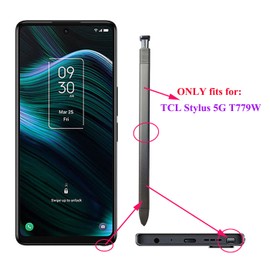 Ubrokeifixit for TCL Stylus 5G T779W Touch Pen,Stylus Pen,Touch Stylus Pen Replacement for TCL Stylus 5G T779W 6.81" 2022 (T779W-Black-1 Piece)