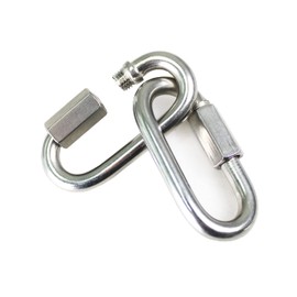 HFS(R) 10 Piece Stainless Steel Ring Catch, 60kg Load, Fixed Chain, Lock Ring, Shackle, 3.5mm (M3.5, Pack of 10)