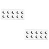 Baluue 10pairs Natural Look Fake Eyelashes Reusable Manmade Fiber Lashes