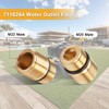 SDRZJX 2PCS Brass Pressure Washer Pump Outlet Fittings M20 to