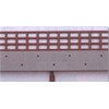 Greenmax N Gauge 2506 Pre-Painted Stone-Prevention Fence (Brown) Set of