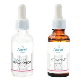 Kit Serúm Ácido Hialurónico  Vitamina C Sheló Cuidado Piel                                                                                            