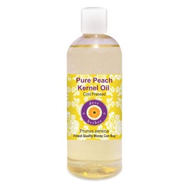 Deve Herbes Pure Peach Kernel Oil (Prunus persica) Cold Pressed 200ml (6.76 oz)